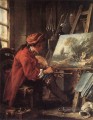 El pintor en su estudio rococó Francois Boucher
